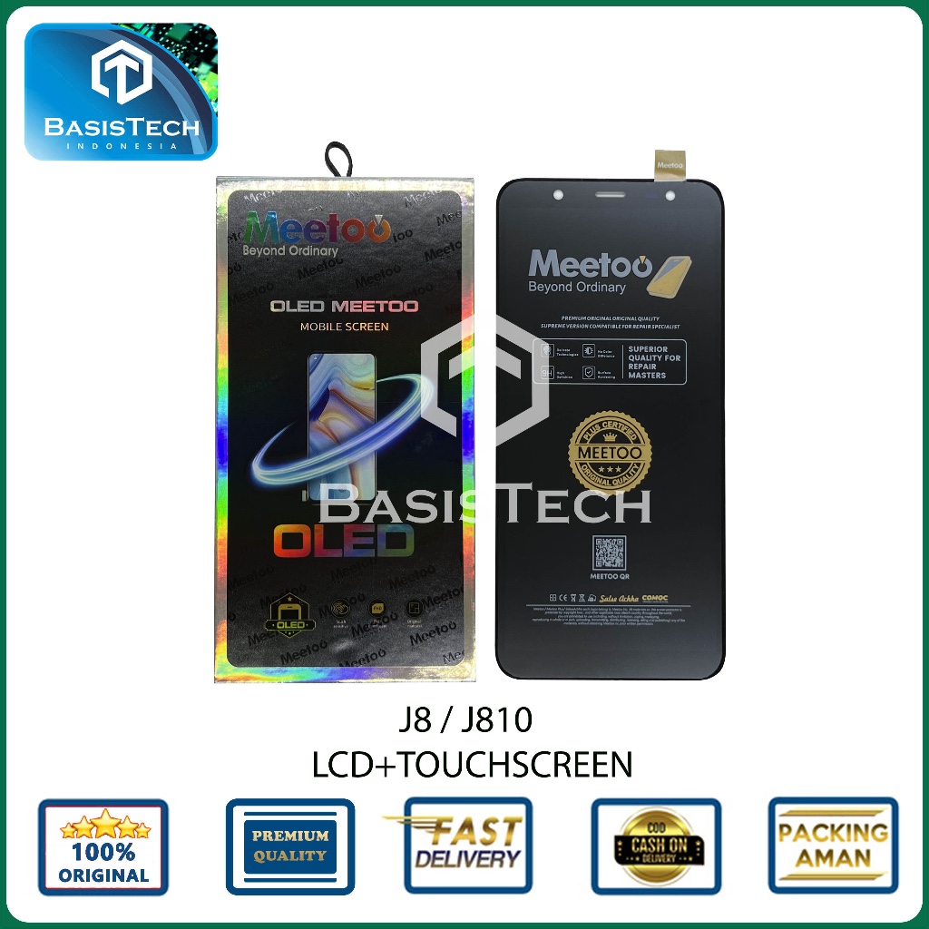LCD FOR SAMSUNG J8 - J810 - OLED MEETOO