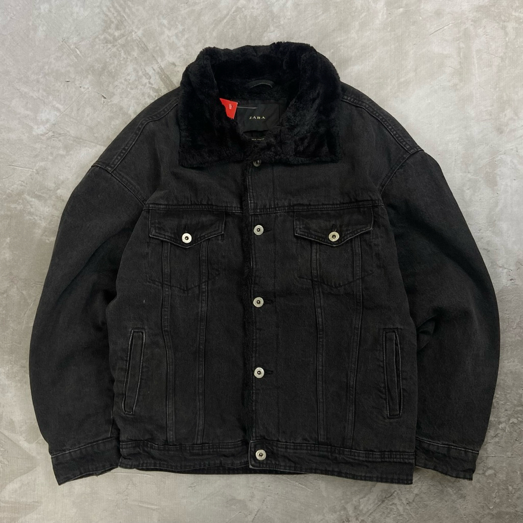 ZARA MAN Jeans Sherpa Jacket