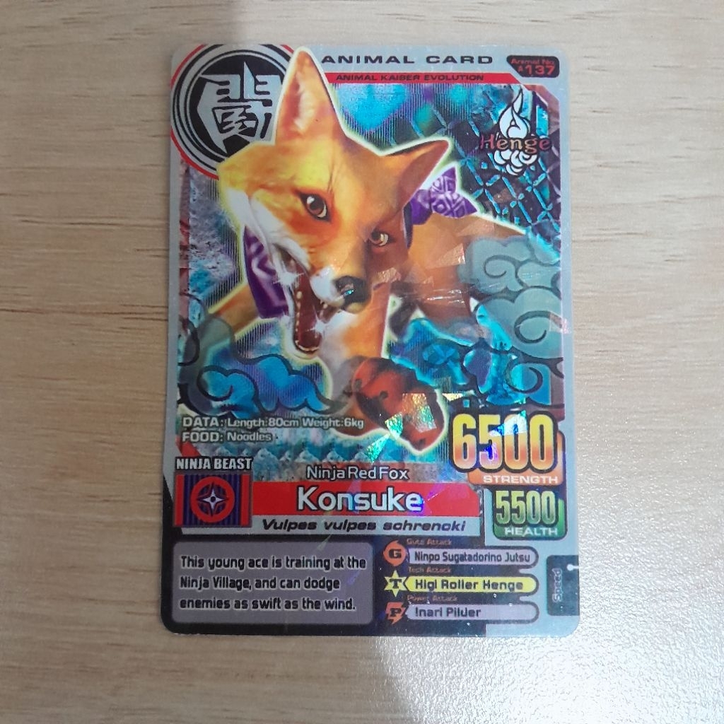 Kartu Animal Kaiser Konsuke KW
