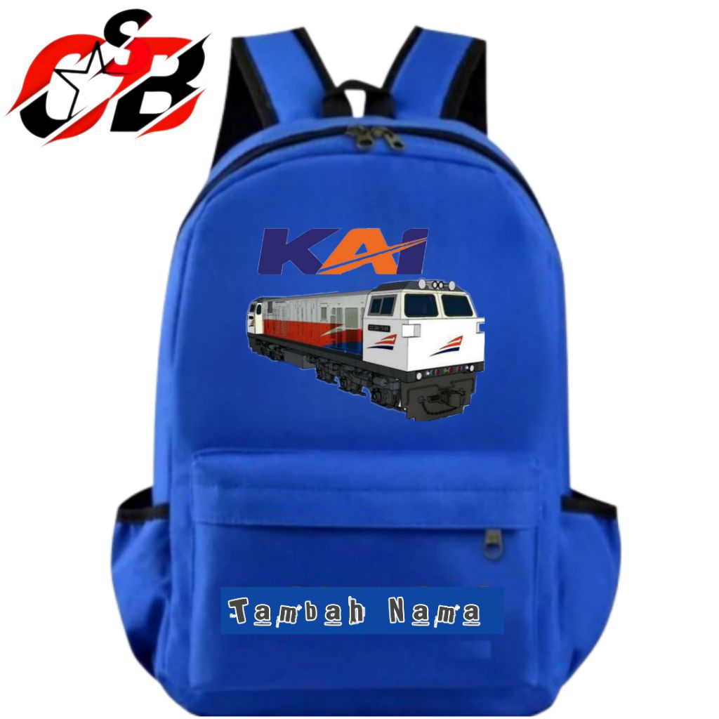 TAS RANSEL ANAK KERETA KAI CC 206 FREE NAMA