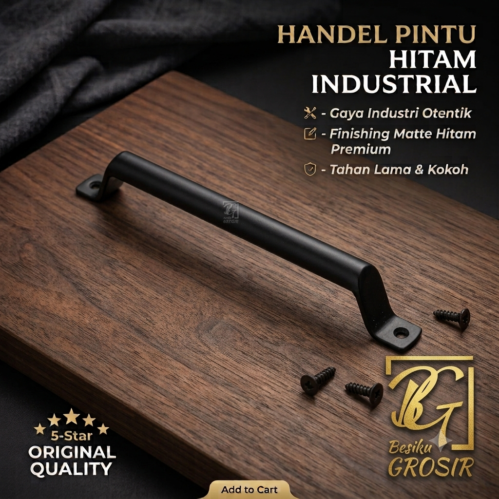 BESIKU Handle Pintu Rumah Handle Pintu Minimalis Pegangan Pintu Industrial