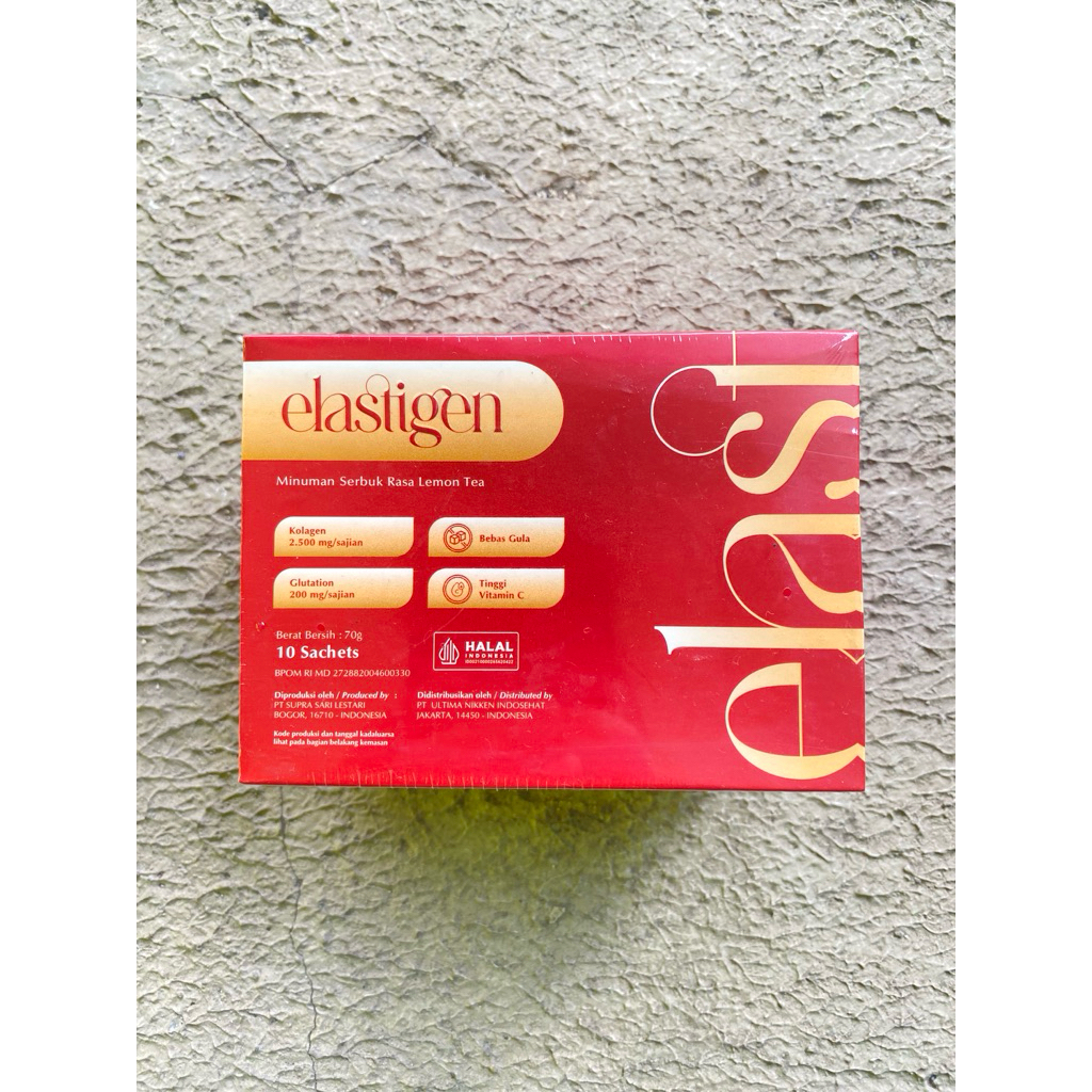 Elastigen Collagen Drink Verisol + Gluthatione Opitac Kulit cerah dalam 2 Minggu