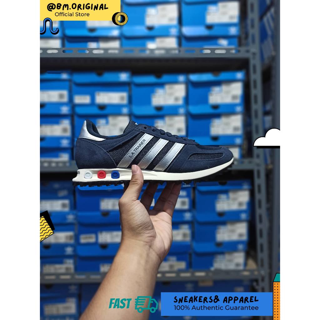 Adidas LA Trainer OG Legend Ink Silver Metallic Off White KJ4382