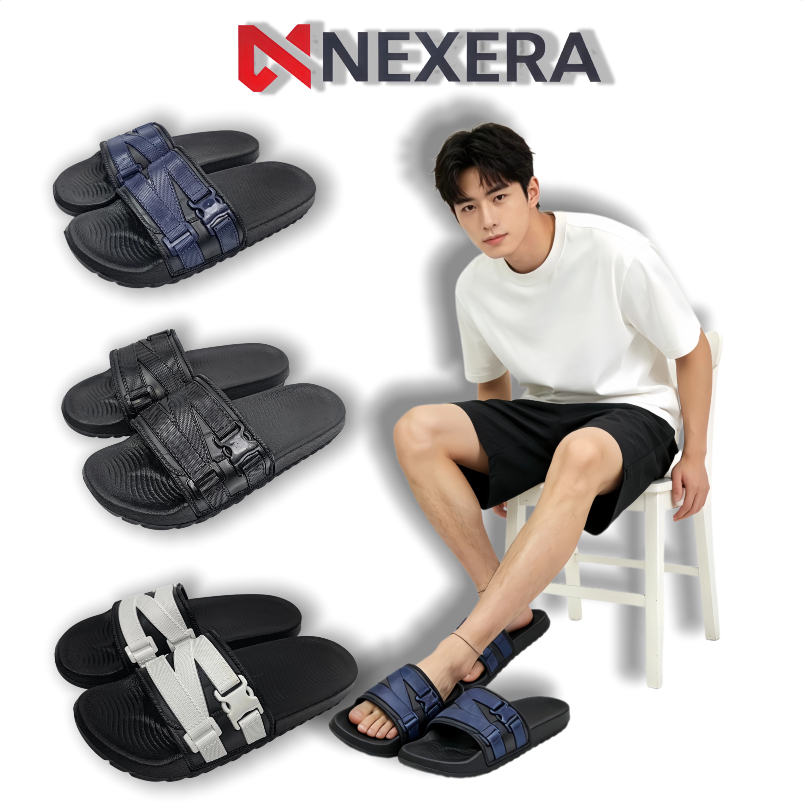 Sandal Pria Kekinian Empuk Sendal Laki Rumah Sendal Slop Cowo Sandal Tebal Pria