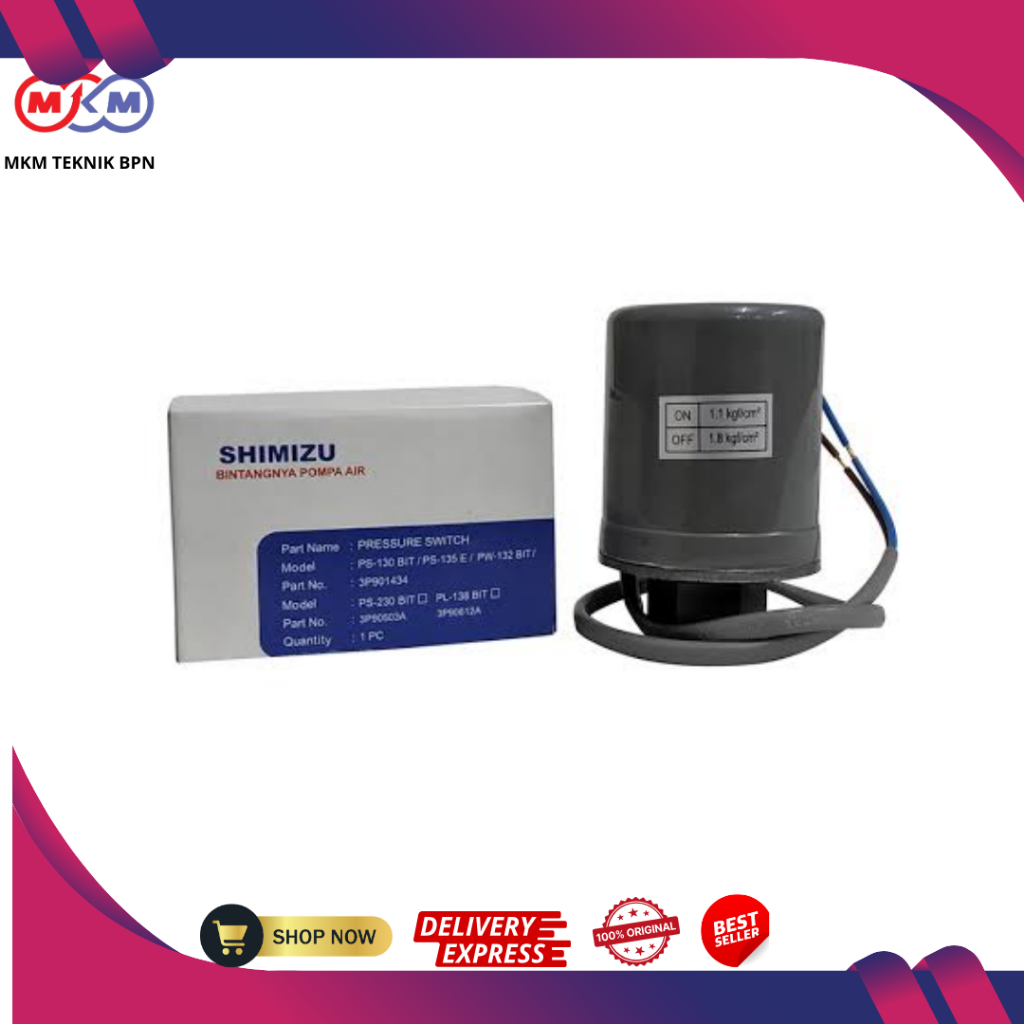 Pressure Switch Shimizu  Otomatis Pompa