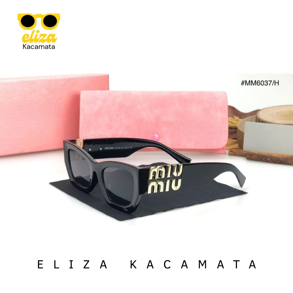 KACAMATA HITAM MIU6037 MODERN BERAKTIFITAS SIANG MALAM SUNGLASSES POLARIZED ELEGAN DAN STYLISH UNTUK