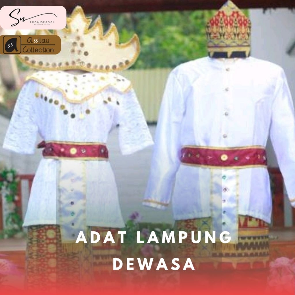Baju adat lampung/ adat lampung/ pakaian adat lampung (Dewasa)