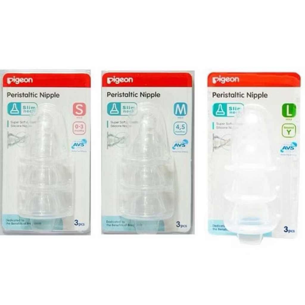nipple dot pigeon slim neck | pengganti nipple botol dot bayi pigeon original