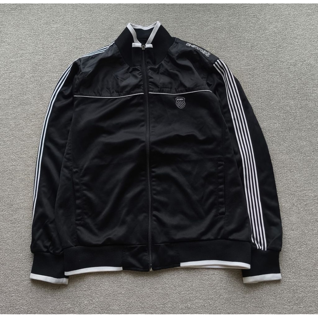 K-SWISS TRACKTOP HITAM JACKET SZ L