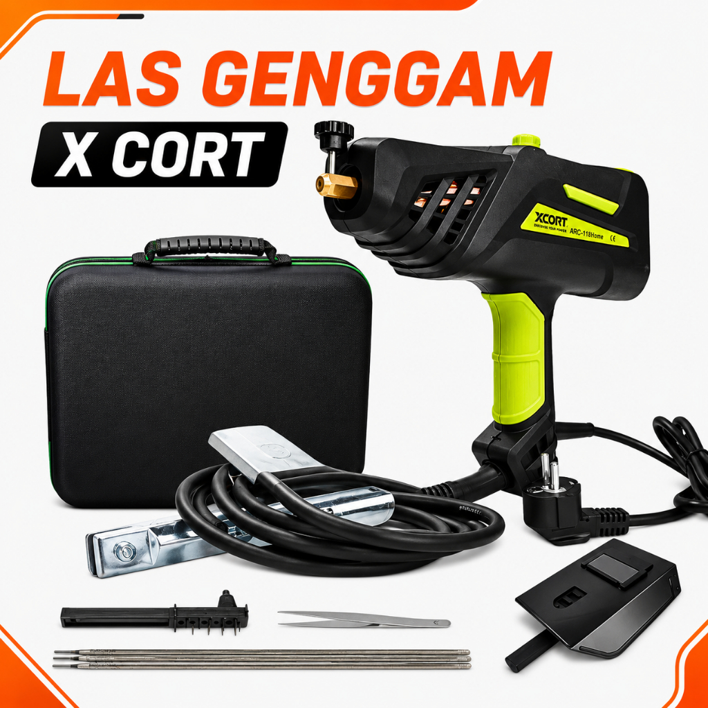 Las Genggam XCORT Portable - Alat Las Listrik Inverter Mini Kuat & Ringkas