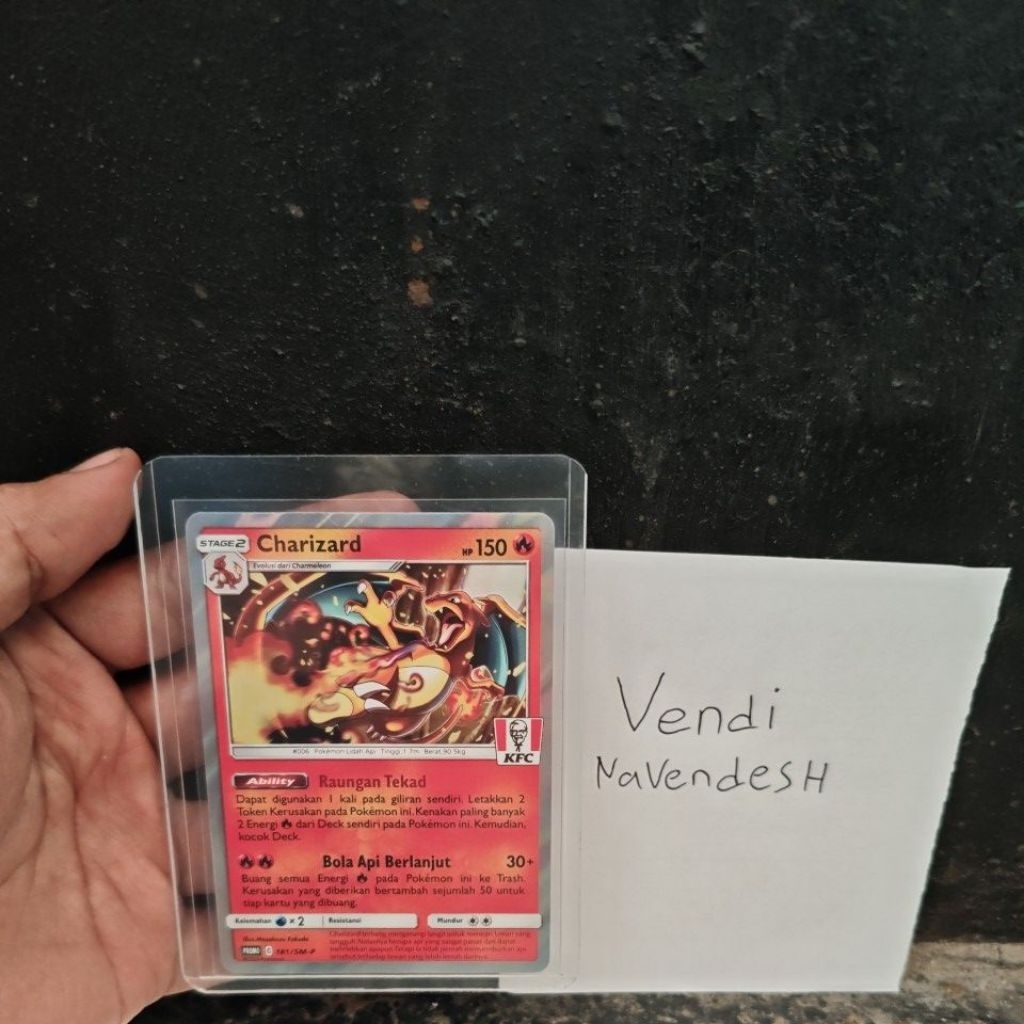 charizard promo kfc/kartu promo