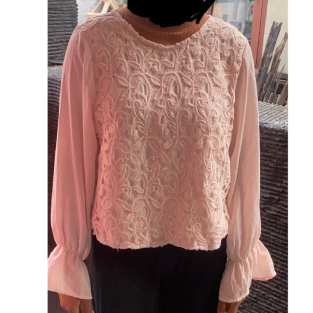 blouse brukat/renda