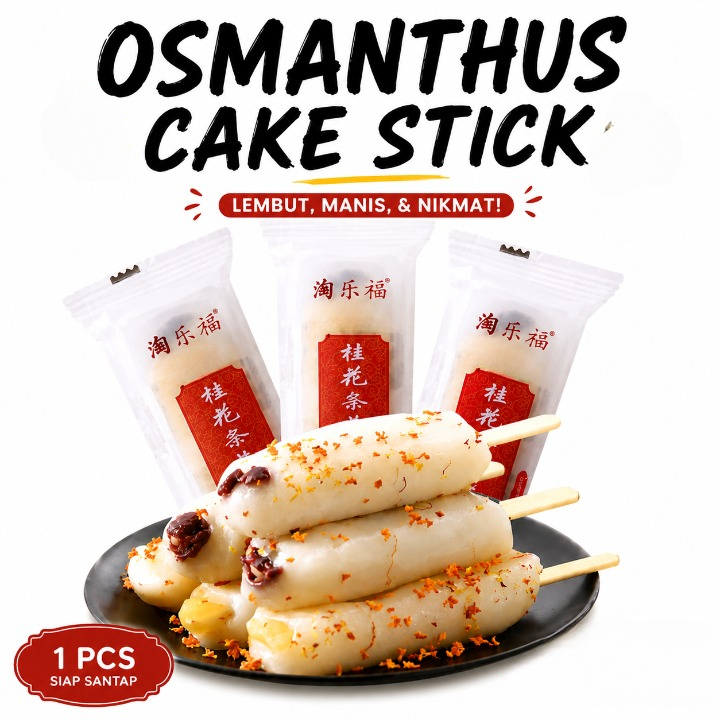 Osmanthus Cake Stick Pastry Mochi Stik Lembut Manis Siap Makan