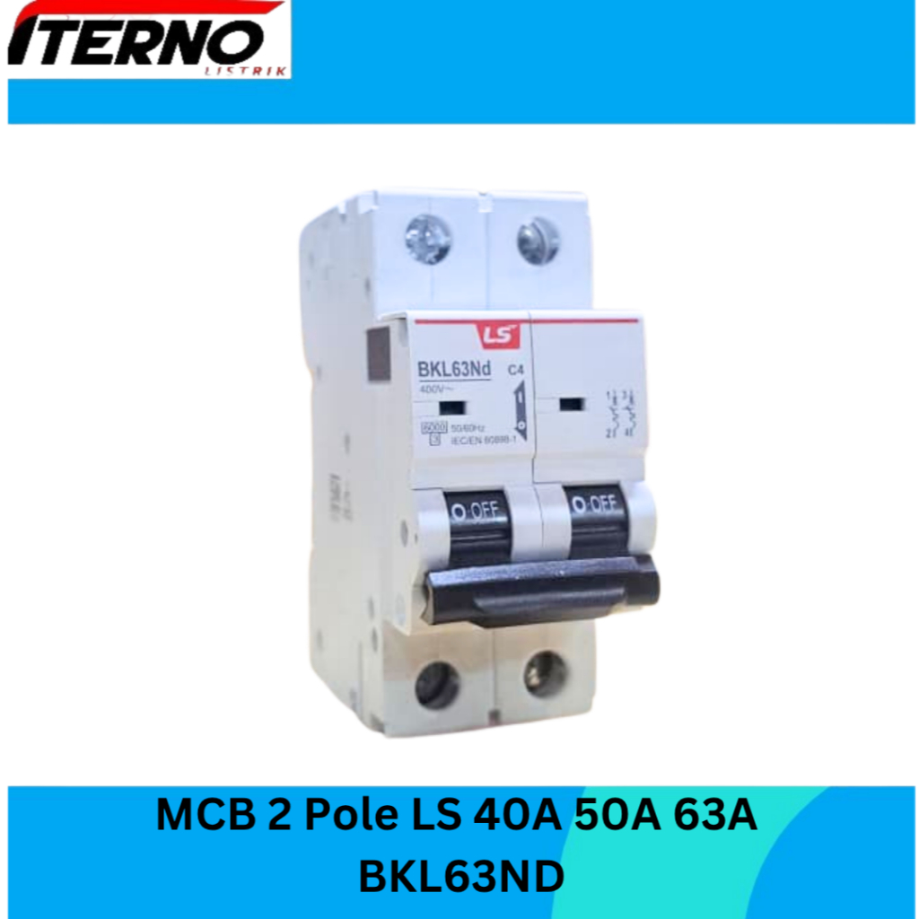 MCB LS 2P 40A 50A 63A 6kA BKL63Nd