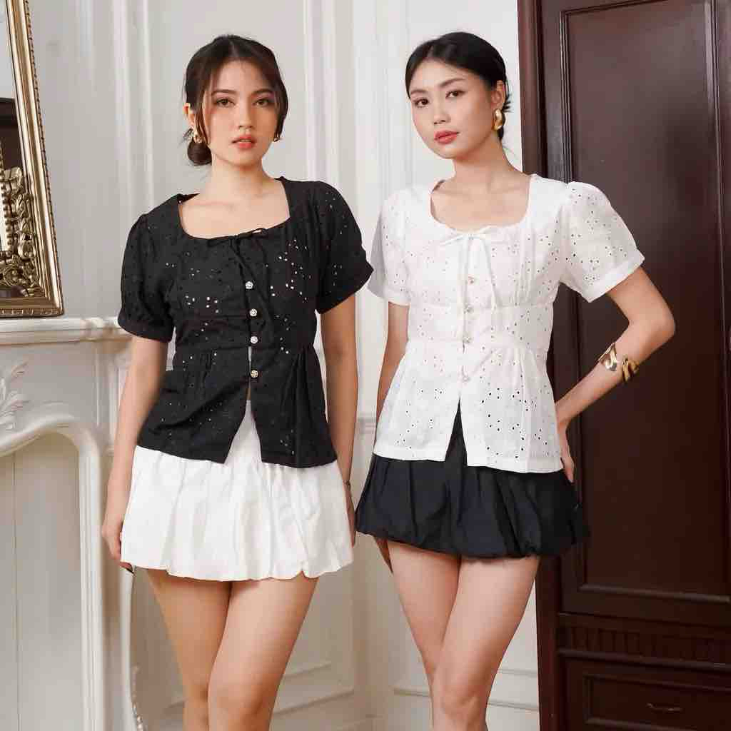 Aleya Peplum Top Katun