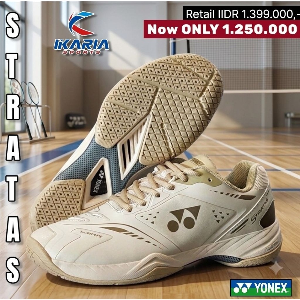 SEPATU BADMINTON YONEX STRATAS ORIGINAL 100%