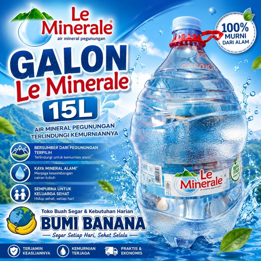 AIR MINERAL MERK LE MINERAL 15L
