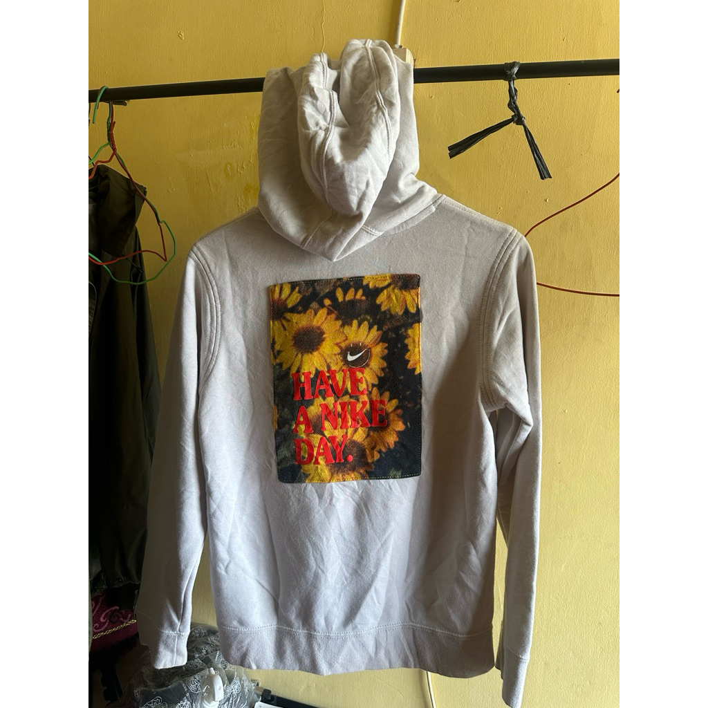 Hoodie Nike Have A Nike Day French Cotton cream
