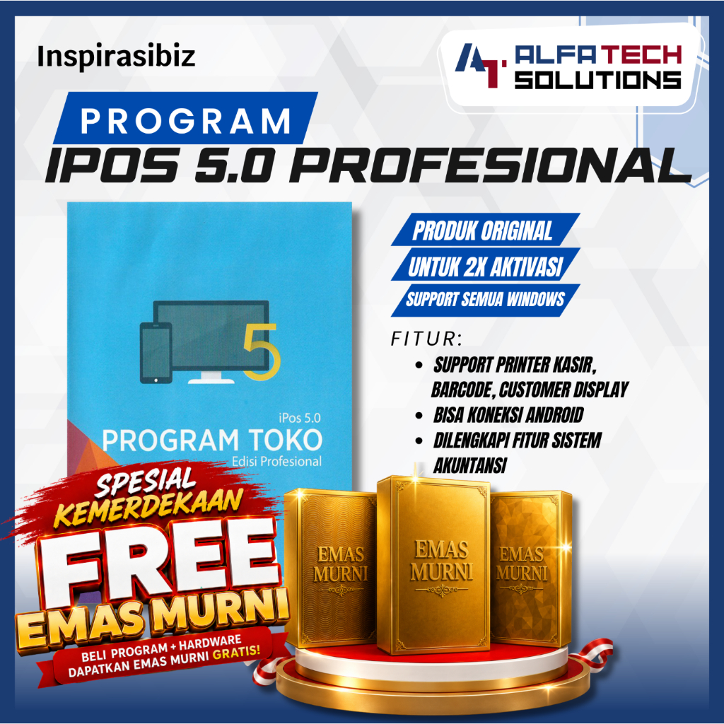IPOS 5.0 Profesional | Program Kasir Minimarket | Software Online | Program Kasir Toko Sembako