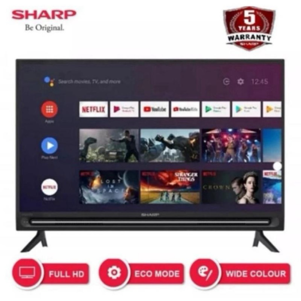 TV LED SHARP GOOGLE TV ANDROID 32GH3000 (GARANSI RESMI 5 TAHUN) - TV ANDROID SHARP 32 INCH DIGITAL -