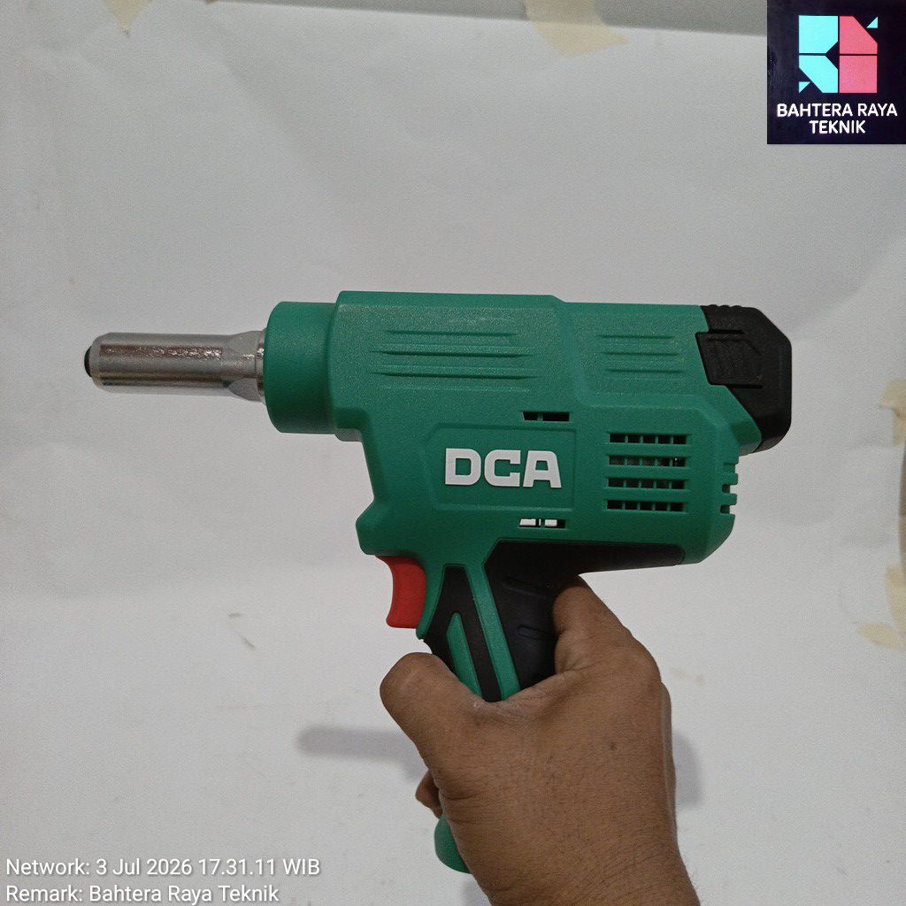 DCA Cordless Blind Riveting Gun ADPM50 Alat Mesin Rivet 2 Baterai