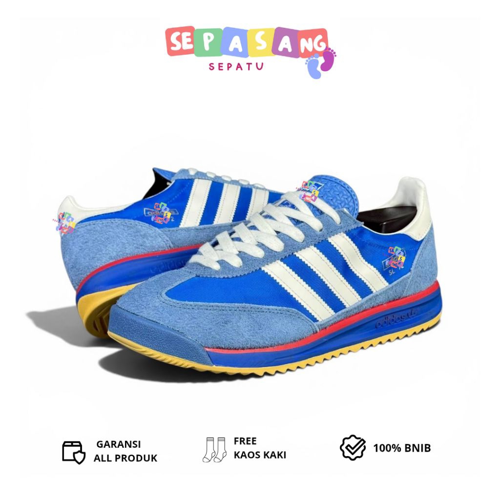 Sepatu Sl72 Blue Red Gum