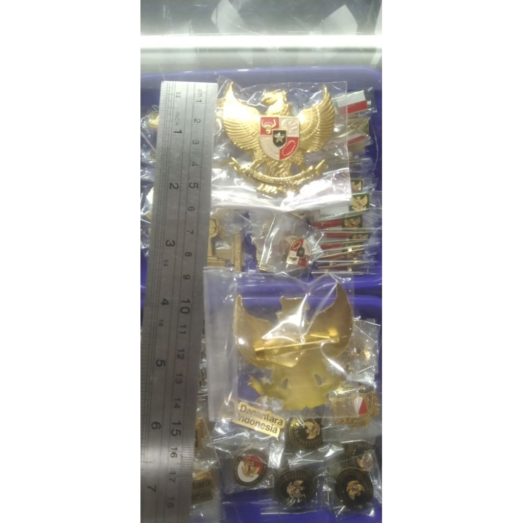 pin Garuda Kuningan sepuh emas Jakarta, pin garuda (5cm)