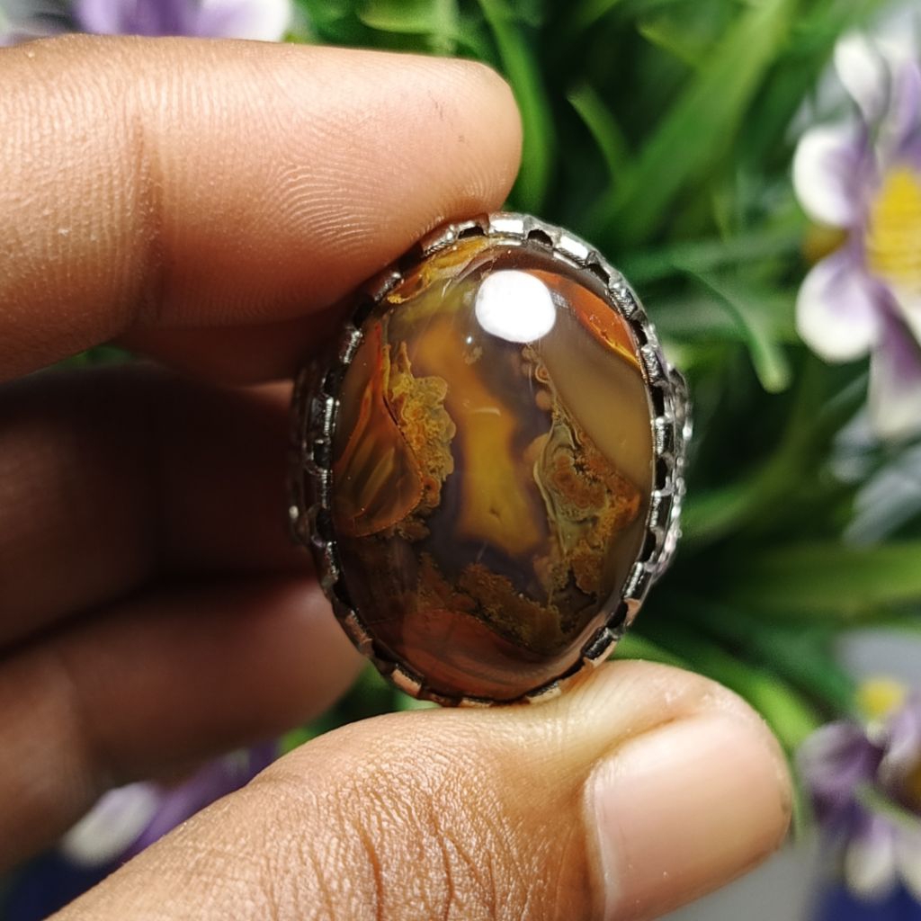 Cincin Batu Akik Yakut Klanceng mewah