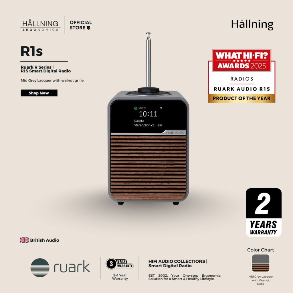 RUARK AUDIO R1S - AWARD WINNING DIGITAL SMART RADIO