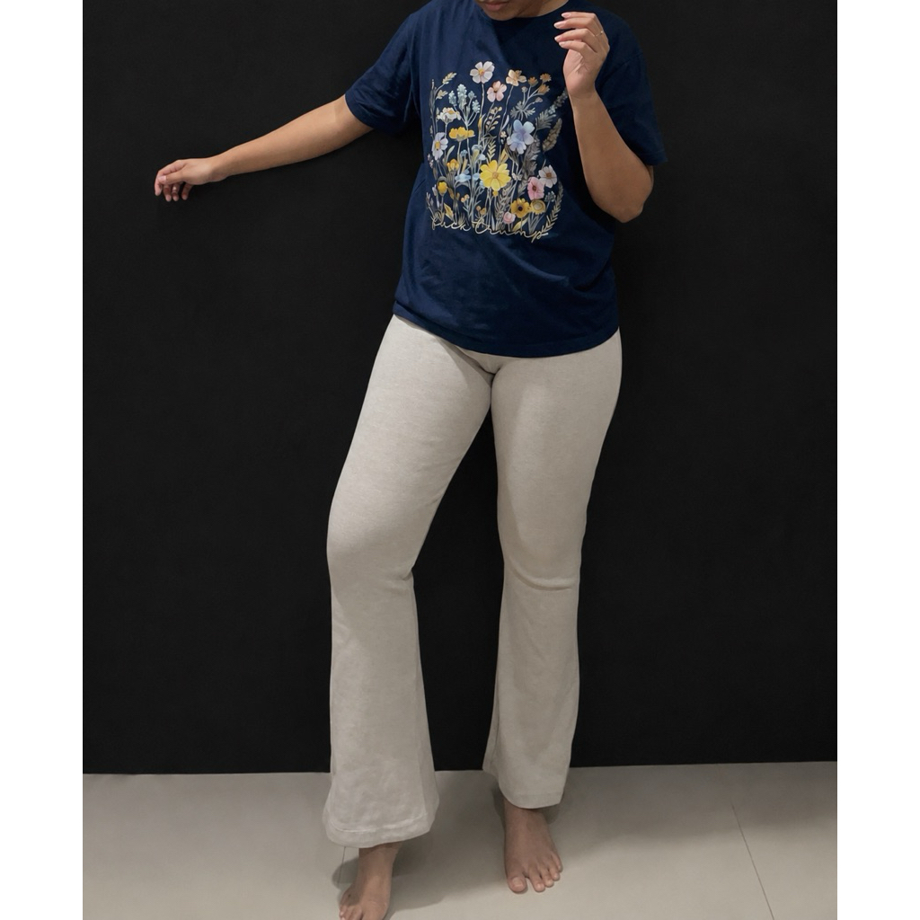 Celana Cutbray Premium Knit katun