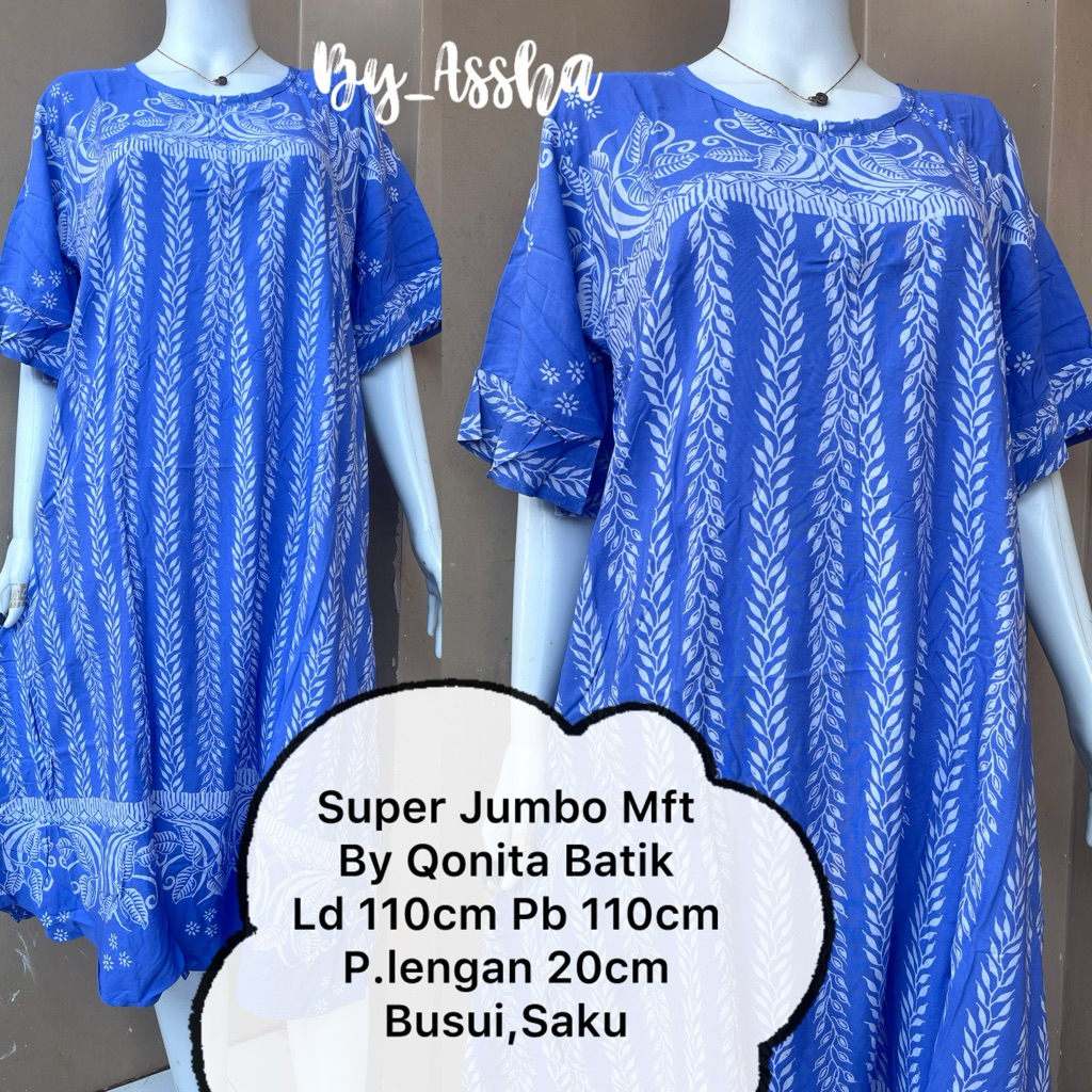 Qonita Daster Batik Pekalongan Super Jumbo Mft