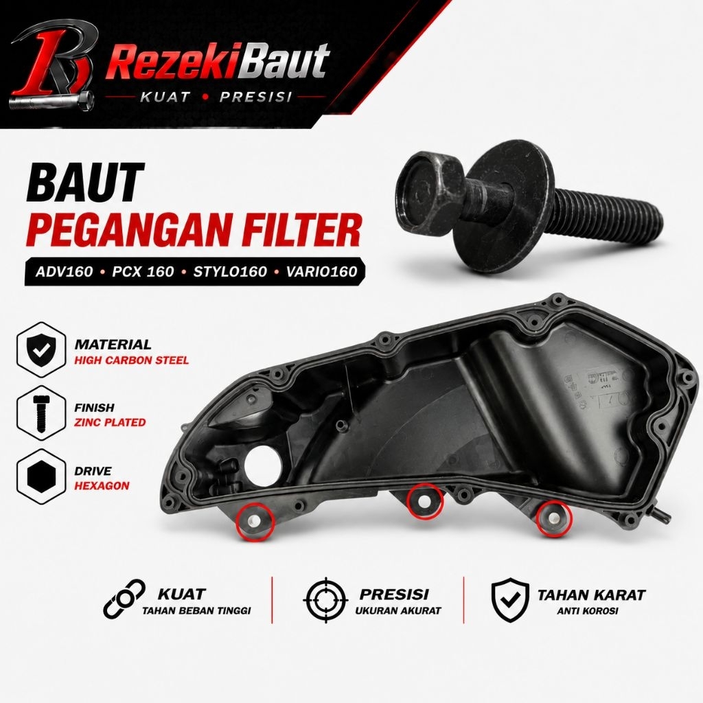 Baut 10 Pegangan Box Filter ADV PCX STYLO VARIO 160
