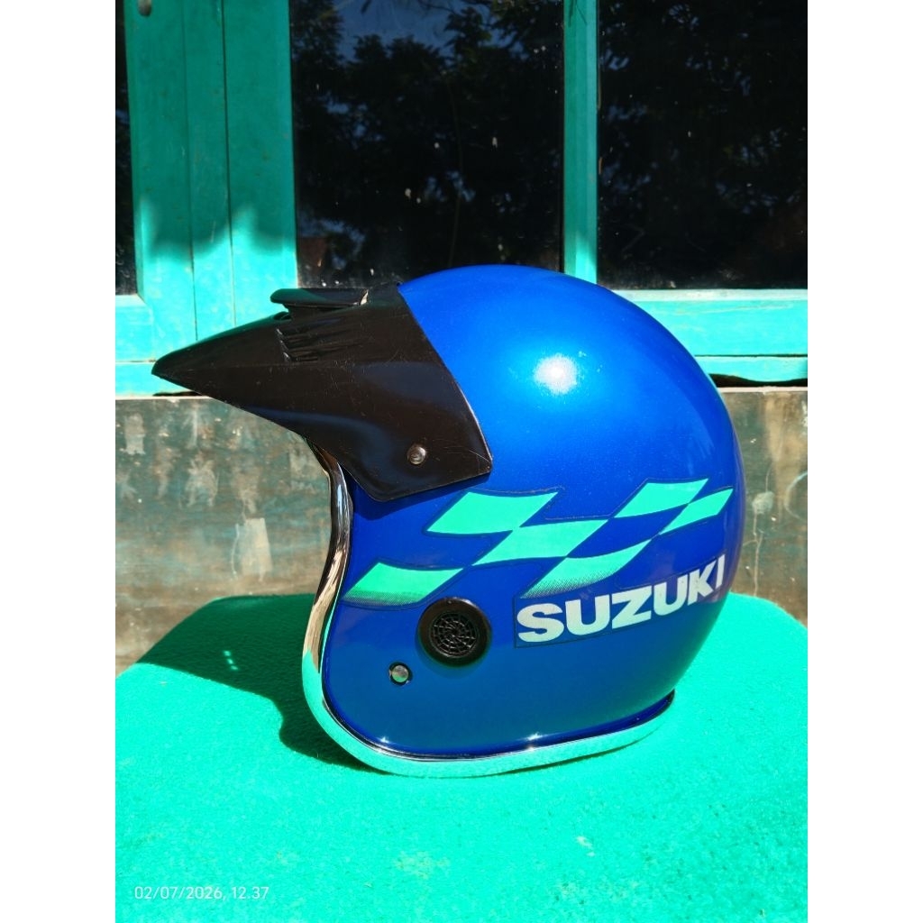 HELM JADUL SUZUKI TS 125, HELM JADUL SUZUKI SATRIA