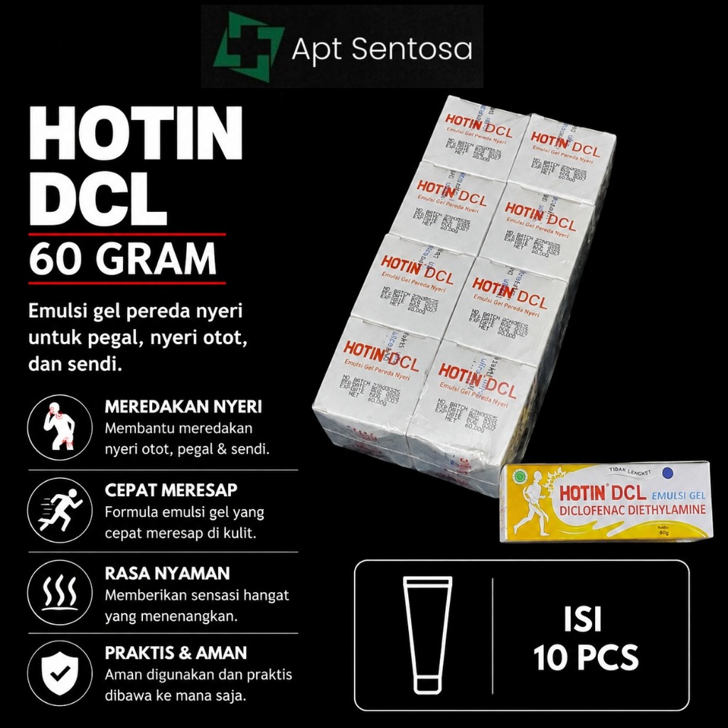 Hotin Cream DCL 60 Gram 1 PAK isi 10 pcs