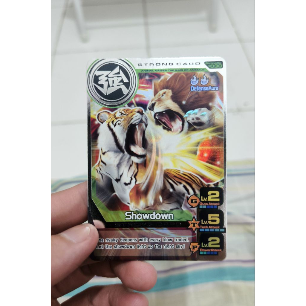Animal Kaiser Plus Version 3 Silver Strong Card – Showdown (Strong 030) Original Mesin
