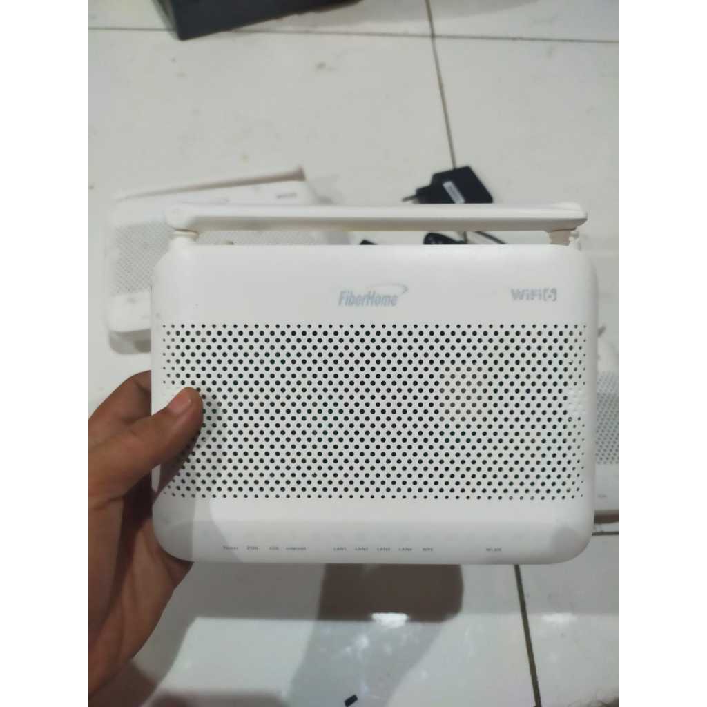 Modem ROUTER FiberHome F3 ( HG6045F3 ) Wifi 6 Dual Band Bekas Plus Adaptor