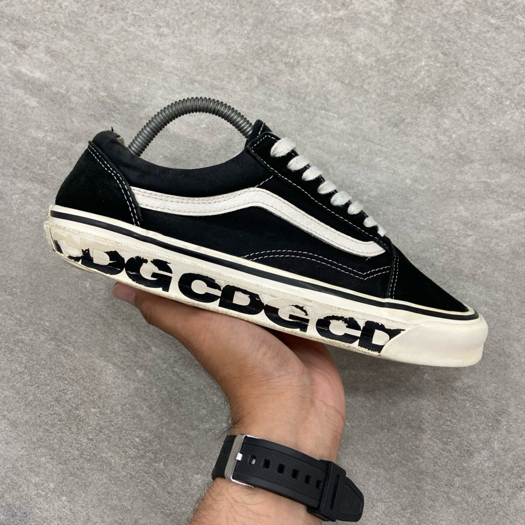 [Size 42] Comme des Garçons x Vans OG Old Skool LX ‘Sidewall’ (VN0A4P3X60E) Second Original Kondisi 
