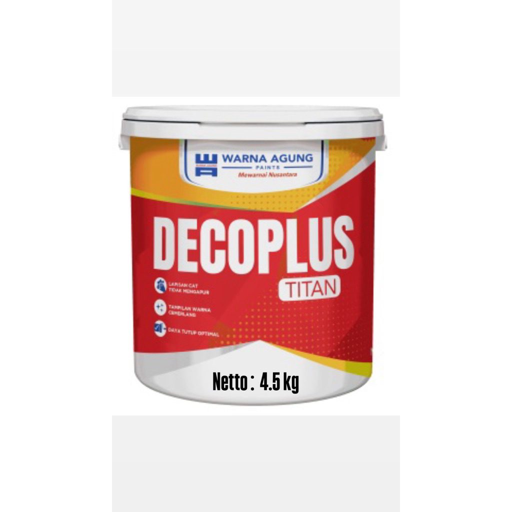 Decoplus Warna agung decoplus titan SW ( Super White ) NETTO : 4,5Kg