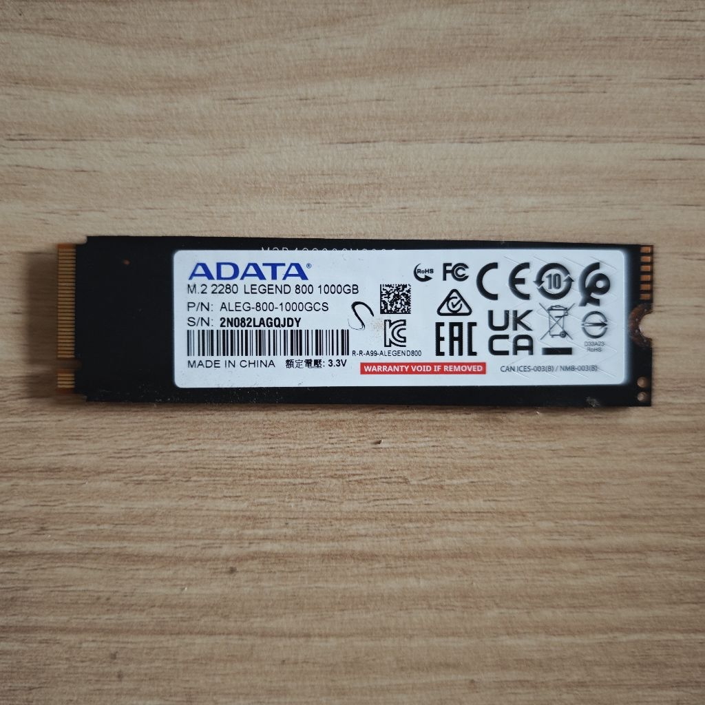 Jual ssd adata legend 800 1tb 93%