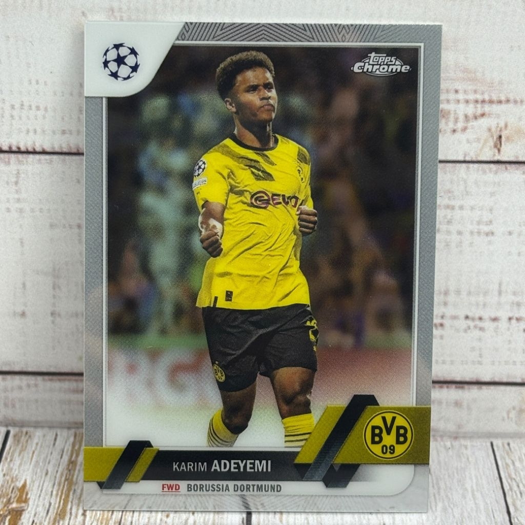 Kartu Bola Adeyemi Dortmund Topps Chrome Original