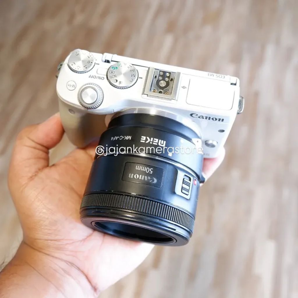 CANON EOS M3 LENSA FIX 50MM F1.8 STM NORMAL SIAP PAKAI