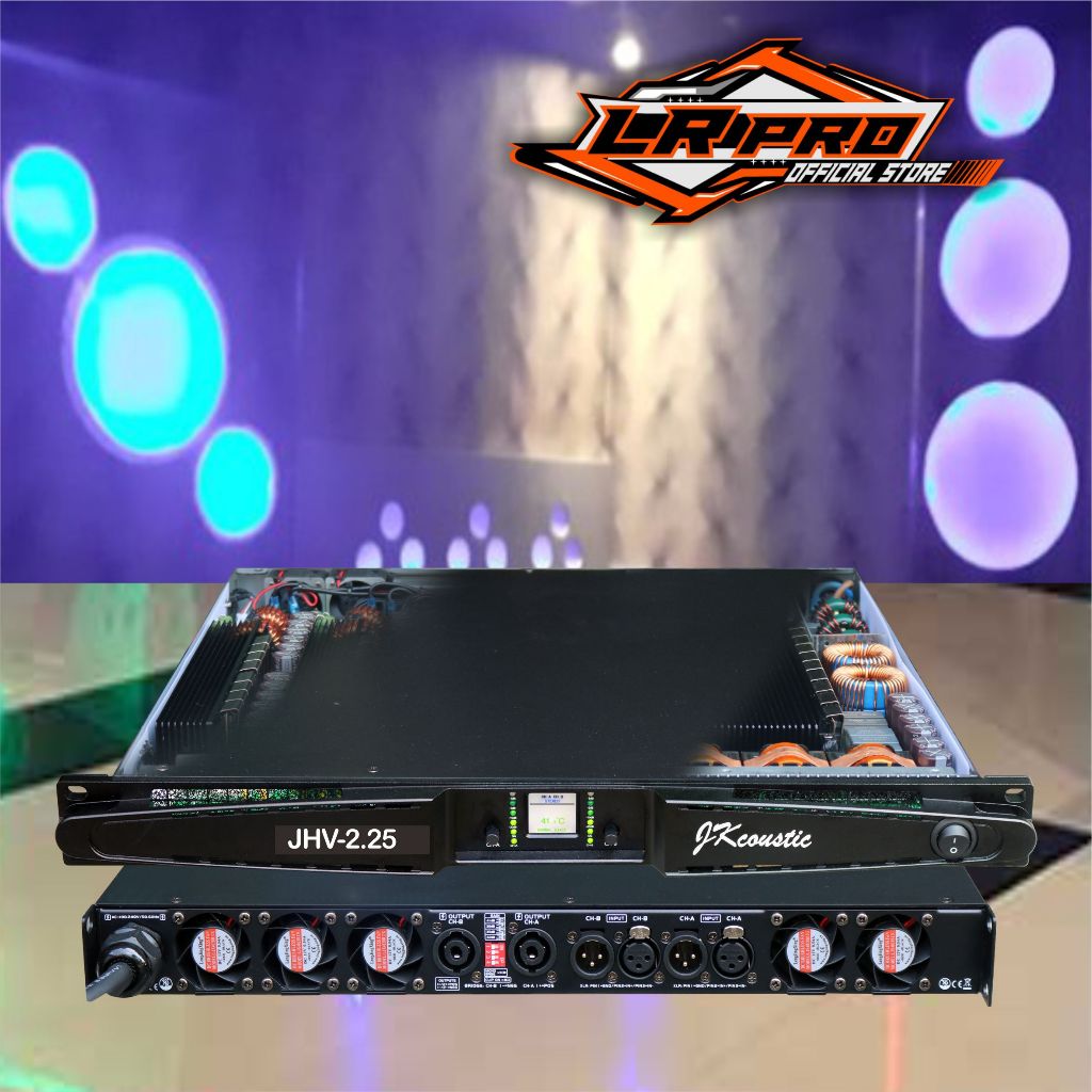 Power 2 Channel Jk Coustic JHV 2.25 Power Amplifier 2 x 2500 Watt