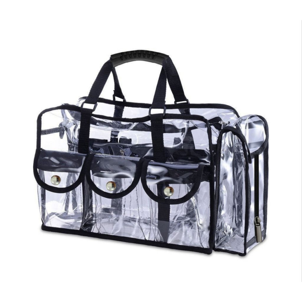 Tas Kosmetik PVC Transparan Tas Renang Tahan Air Tas Pantai Cuci Tas Kosmetik Kapasitas Besar Tas Pe