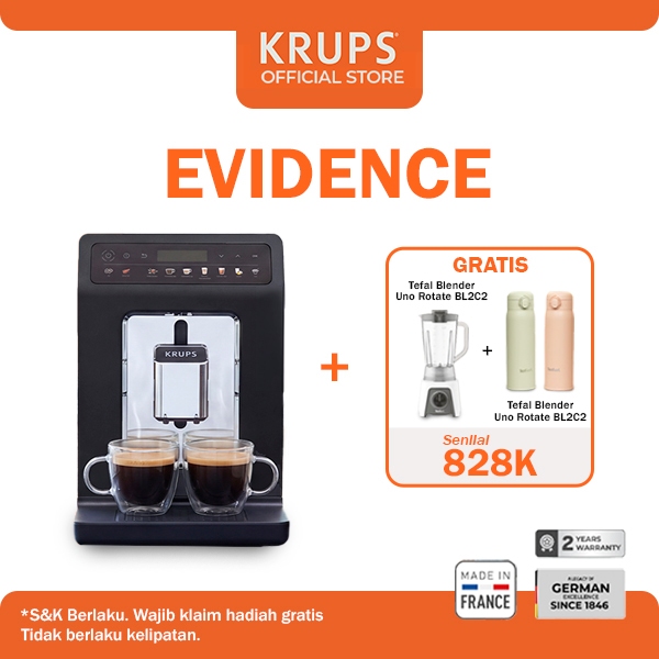 Krups Evidence Fully Automatic Espresso Coffee Machine - Mesin Kopi Otomatis
