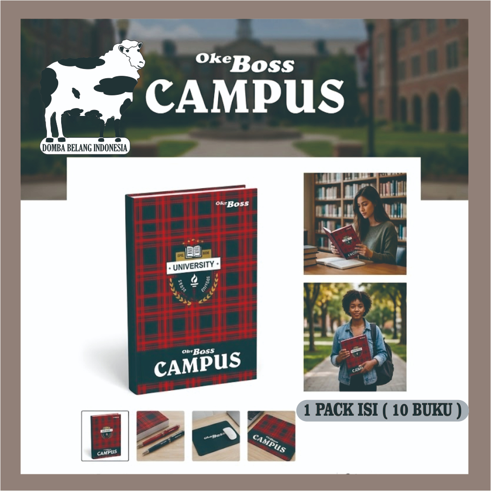 BUKU TULIS OKE BOSS 50 LEMBAR / BUKU TULIS BIG BOSS 1 PACK ISI 10 BUKU