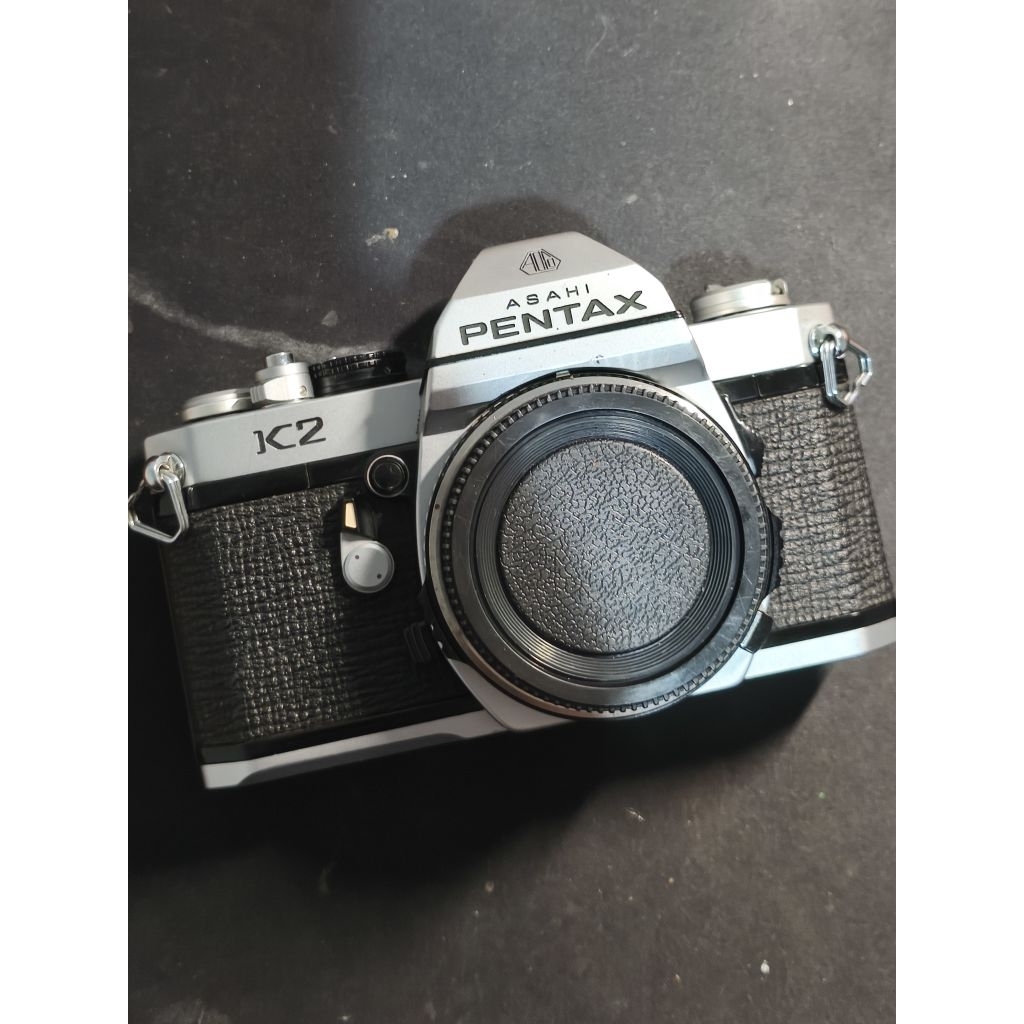 Kamera Film Analog SLR Asahi Pentax K2 Silver (Baca)