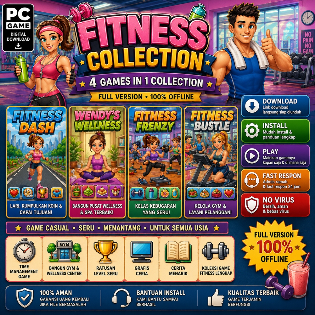 Fitness Dash - Fitness Bustle - Fitness Frenzy - Wendy Wellness