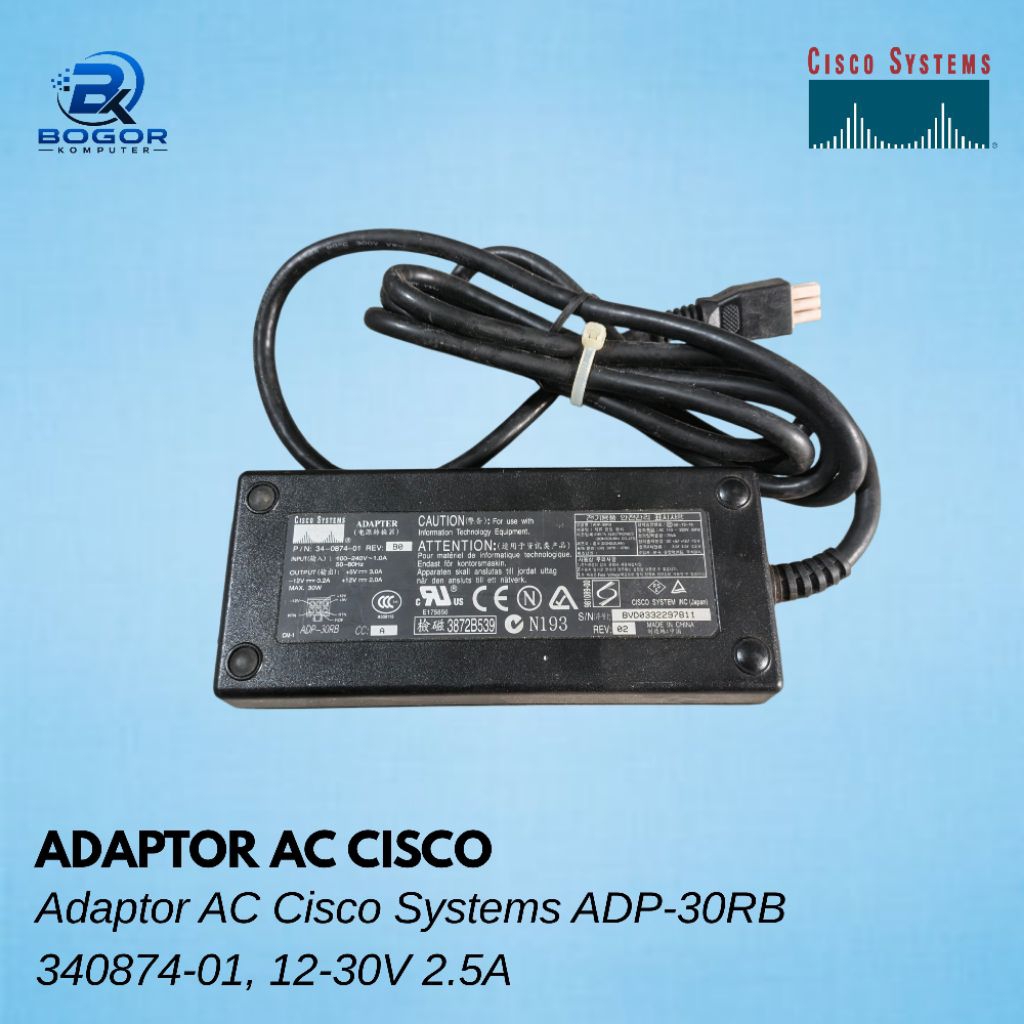 Adaptor AC Cisco Systems ADP-30RB 340874-01 Original 12V/2A & 30V/2.5A Power Supply Cisco