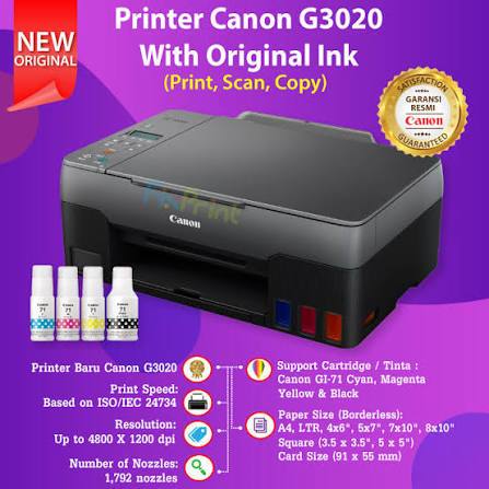 PRINTER CANON G3020(PRINT,SCAN,COPY)