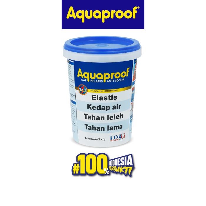 CAT PELAPIS ANTI BOCOR WATERPROOFING AQUAPROOF TRANSPARAN - 1 KG